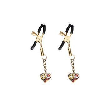 Затискачі для сосків Liebe Seele Nipple Clamps Gold Heart-shaped Flowers on Blue SX1687 фото Купити Затискачі для сосків Liebe Seele Nipple Clamps Gold Heart-shaped Flowers on Blue  Liebe Seele (Японія) 784 грн