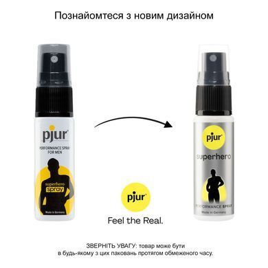 Спрей-пролонгатор pjur Superhero Performance Spray 20 мл, всотується в шкіру, природні компоненти PJ10450 фото Купити Спрей-пролонгатор pjur Superhero Performance Spray 20 мл, всотується в шкіру, природні компоненти  Pjur (Люксембург) 738 грн
