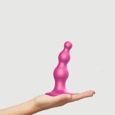 Насадка для страпона Strap-On-Me Dildo Plug Beads Framboise Metallic S SO8983 фото Купити Насадка для страпона Strap-On-Me Dildo Plug Beads Framboise Metallic S  Strap-On-Me (Франція) 1 690 грн