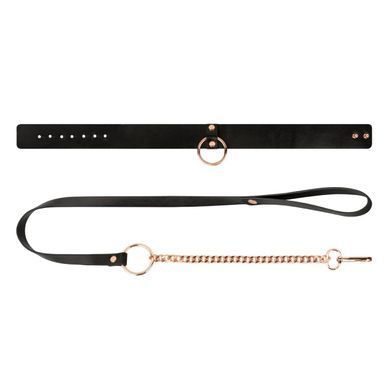 Ошейник с поводком Rosy Gold - Collar with Leash - Black SX1199 фото Купить   Rosy Gold (Нідерланди) 1 293 грн