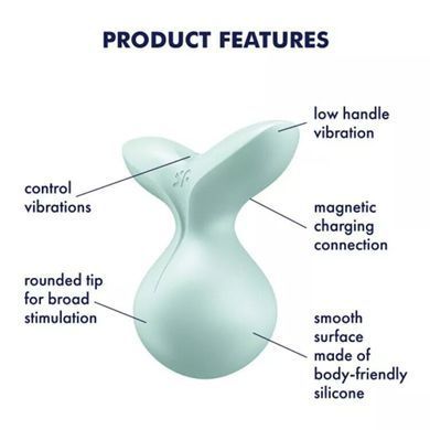 Мінівібромасажер Satisfyer Viva la Vulva 3 Mint SO7786 фото Купити Мінівібромасажер Satisfyer Viva la Vulva 3 Mint  Satisfyer (Німеччина) 1 903 грн