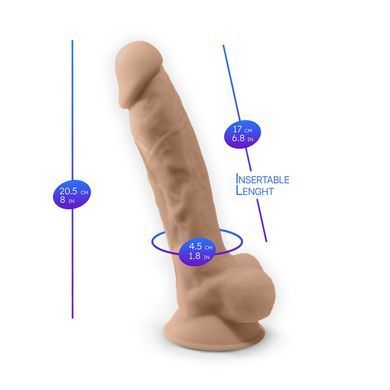 Фалоімітатор з вібрацією SilexD Vetus Vibro Flesh (MODEL 1 size 8in) + LRS, двошаровий, діам. 4,2 см SO8213 фото Купити Фалоімітатор з вібрацією SilexD Vetus Vibro Flesh (MODEL 1 size 8in) + LRS, двошаровий, діам. 4,2 см  SILEXD (Іспанія) 3 131 грн