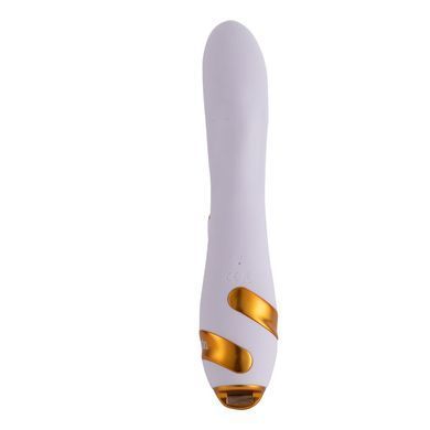 Вибратор-кролик с пульсацией и флоггером LOCKINK SEVANDA Whip Vibrating Massage Wand, бело-золотой SX0904 фото Купить   LOCKINK (Китай) 2 928 грн