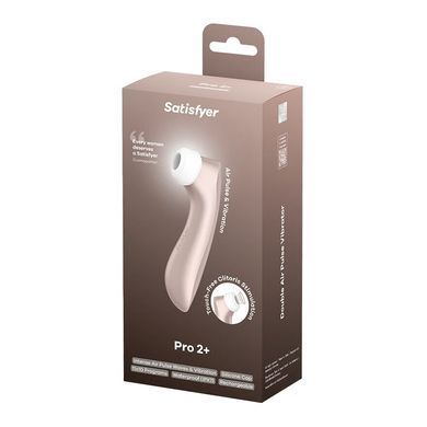 Вакуумний кліторальний стимулятор Satisfyer Pro 2+ Vibration з вібрацією SO2303 фото Купити Вакуумний кліторальний стимулятор Satisfyer Pro 2+ Vibration з вібрацією  Satisfyer  2 159 грн