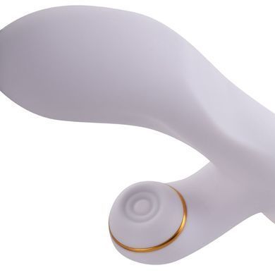 Вибратор-кролик с пульсацией и флоггером LOCKINK SEVANDA Whip Vibrating Massage Wand, бело-золотой SX0904 фото Купить   LOCKINK (Китай) 2 928 грн