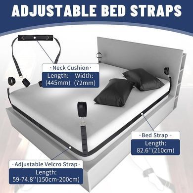 БДСМ-набір LOCKINK YEAHWOW Bed Restraint set SX2844 фото Купити БДСМ-набір LOCKINK YEAHWOW Bed Restraint set  LOCKINK (Китай) 1 524 грн