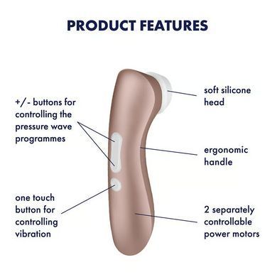 Вакуумний кліторальний стимулятор Satisfyer Pro 2+ Vibration з вібрацією SO2303 фото Купити Вакуумний кліторальний стимулятор Satisfyer Pro 2+ Vibration з вібрацією  Satisfyer  2 159 грн