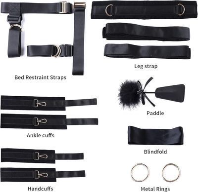 БДСМ-набір LOCKINK YEAHWOW Bed Restraint set SX2844 фото Купити БДСМ-набір LOCKINK YEAHWOW Bed Restraint set  LOCKINK (Китай) 1 524 грн