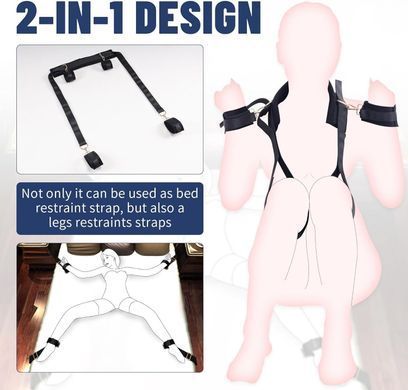 БДСМ-набір LOCKINK YEAHWOW Bed Restraint set SX2844 фото Купити БДСМ-набір LOCKINK YEAHWOW Bed Restraint set  LOCKINK (Китай) 1 524 грн