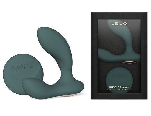 Массажер простаты LELO Hugo 2 Remote Green, 2 мотора, очень мощный, пульт ДУ SX0690 фото Купить   Lelo (Швеція) 11 364 грн