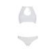 Комплект: бра, трусики с ажурным декором и открытым шагом URSULA SET L/XL, white SO5844 фото 3