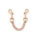 Поножі Liebe Seele Rose Gold Memory Ankle Cuffs, натуральна шкіра, рожеве золото SO9497 фото 9
