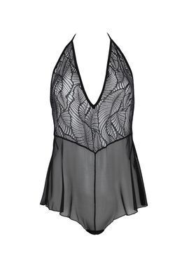 Боди Passion LEAFA BODY black, L/XL, на завязках, мягкая чашка, низ в виде шортиков SX0500 фото Купить   Passion (Польща) 1 847 грн