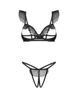 Комплект Obsessive Carrola 2-pcs crotchless set L/XL Obsessive  &mdash; фото