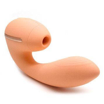 Вакуумный вибратор KISTOY Tina Mini Orange, вагинально-клиторальный SO6542 фото Купить   KISSTOY (Китай) 3 205 грн