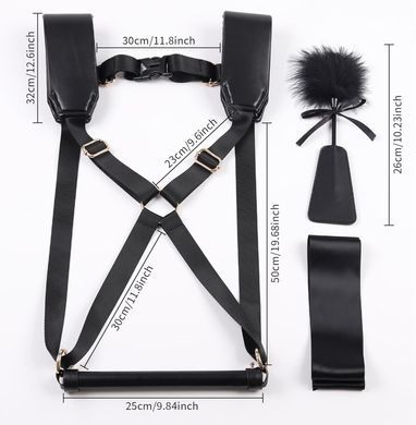 БДСМ-набор LOCKINK YEAHWOW Black Doggy Style Saddle set SX2845 фото Купить   LOCKINK (Китай) 831 грн