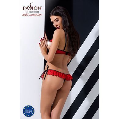 Комплект білизни Passion Exclusive CHERRY SET OpenBra L/XL, red, відкритий ліф, трусики-спідничка PS25507 фото Купити Комплект білизни Passion Exclusive CHERRY SET OpenBra L/XL, red, відкритий ліф, трусики-спідничка  Passion (Польща) 1 875 грн