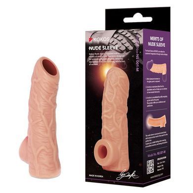 Насадка на член Kokos Nude Sleeve NS 001 M (м'яте паковання!!!)