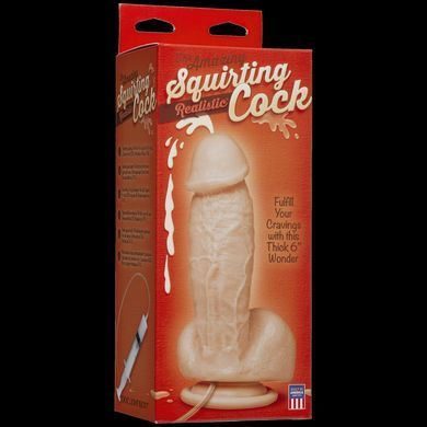 Кончающий фаллоимитатор Doc Johnson The Amazing Squirting Realistic Cock, ПВХ, диаметр 5,1см SO1973 фото Купить   Doc Johnson (США) 3 695 грн