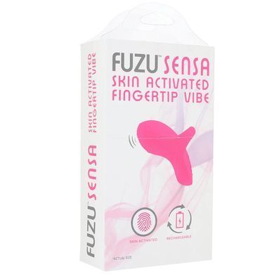 Вибратор на палец FUZU Sensa Skin Activated Fingertip Vibe &ndash; Pink, сенсорное управление, 8 режимов SX2741 фото Купить   FUZU (Канада) 2 771 грн