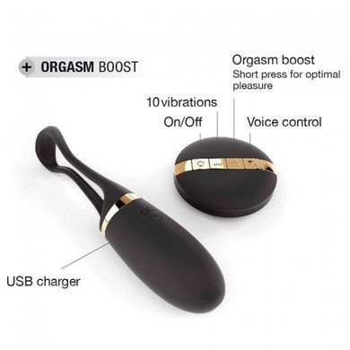 Виброяйце Dorcel Secret Delight Gold з пультом ДК, з турборежимом і голосовим керуванням SO3077 фото Купити Виброяйце Dorcel Secret Delight Gold з пультом ДК, з турборежимом і голосовим керуванням  Dorcel (Франція) 3 085 грн