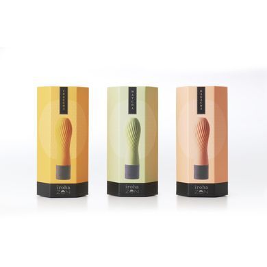 Вибратор IROHA ZEN Matcha с нежной ребристой поверхностью SO4913 фото Купить   Iroha  2 320 грн