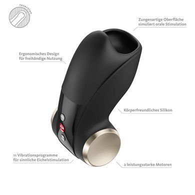 Мастурбатор для головки пеніса Fun Factory COBRA LIBRE II Black, 2 мотори, гра без рук SX4304 фото Купити Мастурбатор для головки пеніса Fun Factory COBRA LIBRE II Black, 2 мотори, гра без рук  Fun Factory  2 139 грн