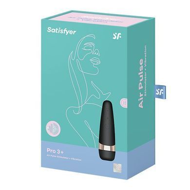 Вакуумний кліторальний стимулятор Satisfyer Pro 3+ Vibration з вібрацією та дуже м'яка яким кінчиком SO2304 фото Купити Вакуумний кліторальний стимулятор Satisfyer Pro 3+ Vibration з вібрацією та дуже м'яка яким кінчиком  Satisfyer  1 835 грн
