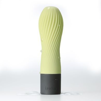 Вибратор IROHA ZEN Matcha с нежной ребристой поверхностью SO4913 фото Купить   Iroha  2 320 грн