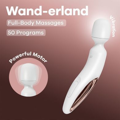 Вібромасажер Satisfyer Wand-erland (White/Rosegold) (м'ята упаковка!!!) SX2697-R фото Купити Вібромасажер Satisfyer Wand-erland (White/Rosegold) (м'ята упаковка!!!)  Satisfyer (Німеччина) 1 939 грн