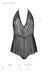 Боди Passion LEAFA BODY black, L/XL, на завязках, мягкая чашка, низ в виде шортиков SX0500 фото 5