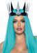 Корона злої королеви Leg Avenue Faux leather spiked crown Black, штучна шкіра, заклепки SO7950 фото Купити Корона злої королеви Leg Avenue Faux leather spiked crown Black, штучна шкіра, заклепки  Leg Avenue  446 грн