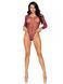 Сітчасте боді зі стразами Leg Avenue Crystalized fishnet bodysuit Burgundy One Size SO9135 фото 4