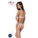 Комплект из бра, трусиков с ажурным декором и открытым шагом Passion URSULA SET S/M, white SO5845 фото 2