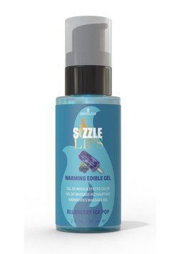 Согревающий массажный гель Sensuva Sizzle Lips Blueberry Ice Pop (59 мл), без сахара, съедобный SO9825 фото Купить   Sensuva (США) 461 грн
