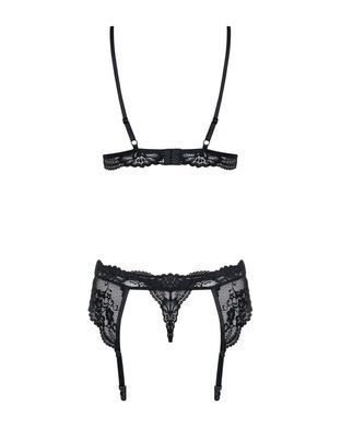 Мереживний комплект білизни Obsessive 810-SEG-1 S/M Black, бюстгальтер, стрінги, пояс для панчіх SO7163 фото Купити Мереживний комплект білизни Obsessive 810-SEG-1 S/M Black, бюстгальтер, стрінги, пояс для панчіх  Obsessive (Польща) 1 958 грн