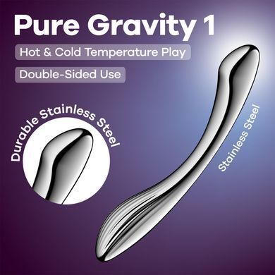 Металевий дилдо Satisfyer Pure Gravity 1 SX3253 фото Купити Металевий дилдо Satisfyer Pure Gravity 1  Satisfyer (Німеччина) 2 549 грн