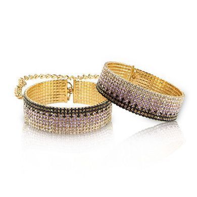 Лакшери наручники-браслеты с кристаллами Rianne S: Diamond Cuffs, подарочная упаковка SO3873 фото Купить   RIANNE S (Нідерланди) 1 477 грн