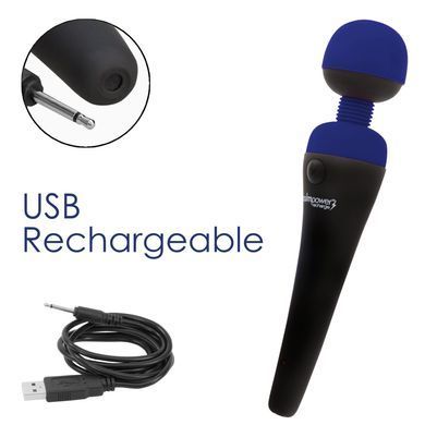 Вібромасажер PalmPower Recharge Blue, перезаряджуваний, гнучка головка, тревел-замок SO8901 фото Купити Вібромасажер PalmPower Recharge Blue, перезаряджуваний, гнучка головка, тревел-замок  PalmPower (Канада) 3 325 грн