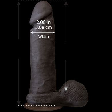 Фалоімітатор Doc Johnson The Realistic Cock 8 inch Black - ULTRASKYN, Vack-U-Lock, діаметр 5,1 см SO1974 фото Купити Фалоімітатор Doc Johnson The Realistic Cock 8 inch Black - ULTRASKYN, Vack-U-Lock, діаметр 5,1 см  Doc Johnson (США) 4 139 грн