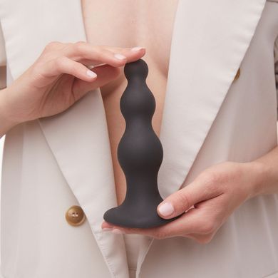 Насадка для страпона Strap-On-Me Dildo Plug Beads Black L SO8985 фото Купити Насадка для страпона Strap-On-Me Dildo Plug Beads Black S  Strap-On-Me (Франція) 2 235 грн