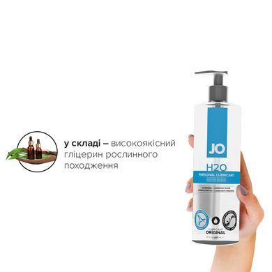 Змазка на водній основі JO H2O ORIGINAL (480 мл) оліїста і гладенька, рослинний гліцерин SO1692 фото Купити Змазка на водній основі JO H2O ORIGINAL (480 мл) оліїста і гладенька, рослинний гліцерин  JO (США) 1 635 грн