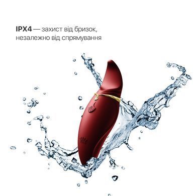 Вібратор 2в1 з язичком Zalo &mdash; Hero Wine Red, кристал Swarovski SO6659 фото Купити Вібратор 2в1 з язичком Zalo &mdash; Hero Wine Red, кристал Swarovski  Zalo (США) 3 593 грн