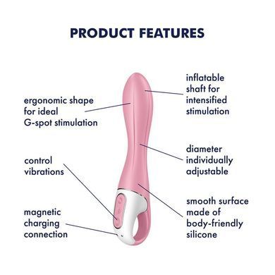 Вібратор точки G надувний Satisfyer Air Pump Vibrator 2 SO8411 фото Купити Вібратор точки G надувний Satisfyer Air Pump Vibrator 2  Satisfyer (Німеччина) 2 217 грн