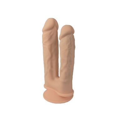 Подвійний фалоімітатор з вібрацією SilexD Double Gusto Vibro Flesh (Model 1 size 8" & 7") + LRS, діаметр 4,5 см та 3,7 см SO8209 фото Купити Подвійний фалоімітатор з вібрацією SilexD Double Gusto Vibro Flesh (Model 1 size 8" & 7") + LRS, діаметр 4,5 см та 3,7 см  SILEXD (Іспанія) 3 603 грн