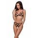 Трусики из стреп Passion Exclusive NICKY THONG L/XL, black PS27804 фото 1