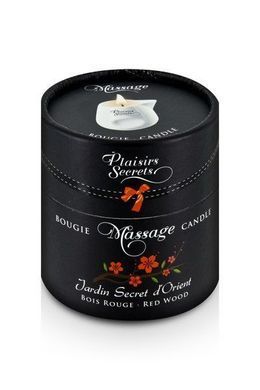 Массажная свеча Plaisirs Secrets Red Wood (80 мл) подарочная упаковка, керамический сосуд SO1859 фото Купить   Plaisirs Secrets (Франція) 803 грн