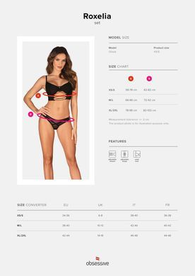 Комплект Obsessive Roxelia 2-pcs set XS/S SO9068 фото Купити Комплект Obsessive Roxelia 2-pcs set XS/S  Obsessive (Польща) 1 653 грн