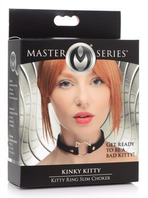 Чокер Master Series Kinky Kitty Ring Slim Choker - Black SX1184 фото Купити Чокер Master Series Kinky Kitty Ring Slim Choker - Black  Master Series (США) 821 грн