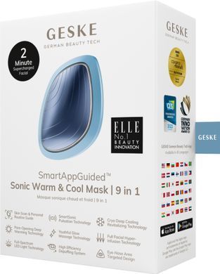Ультразвукова маска тепло та холод GESKE Sonic Warm&Cool Mask 9в1 white HB0105 фото Купити Ультразвукова маска тепло та холод GESKE Sonic Warm&Cool Mask 9в1 white  GESKE 2 559 грн